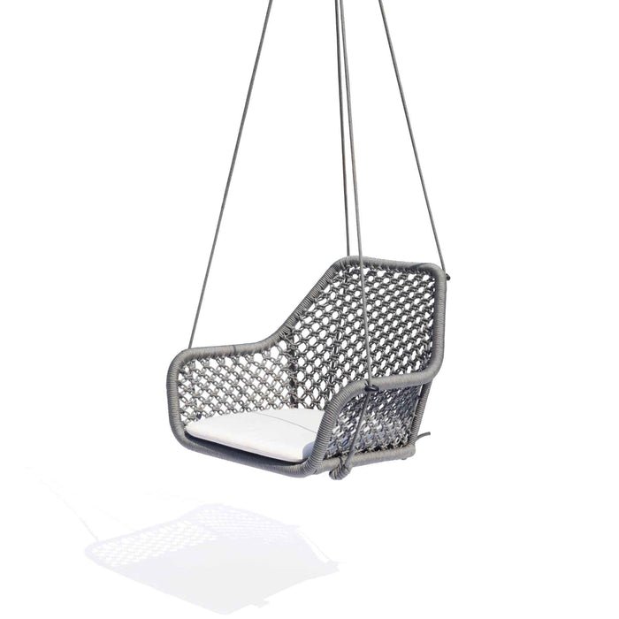 Horizon 8FT Pergola with Lamp, Moma Hanging Chairs & Aluminum Table