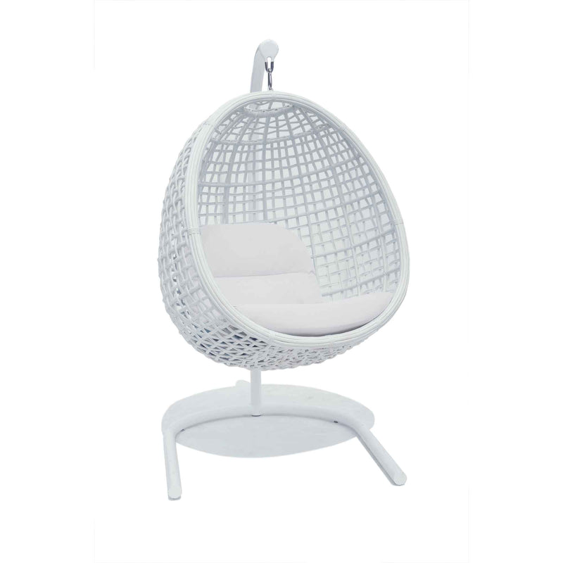 Dynasty Hanging Chair with Frame and Sunbrella Cushion