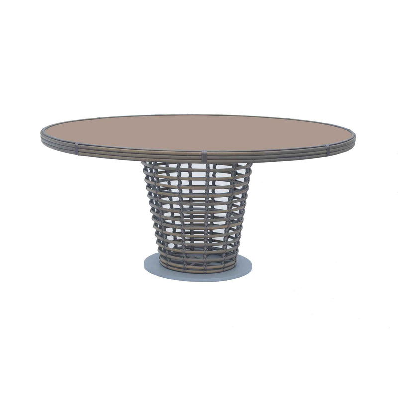 Ruby Round Dining Table with Glass