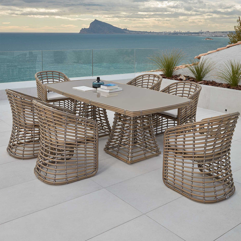 Ruby 7-Piece Dining Set with Sunbrella Cushions
