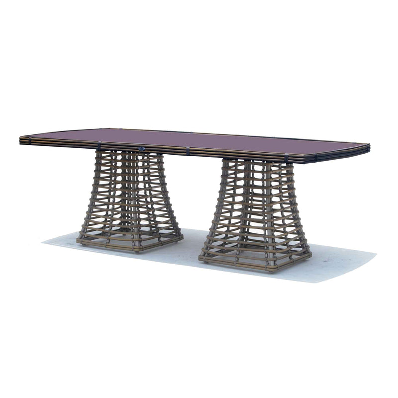 Ruby Rectangular Dining Table with Glass