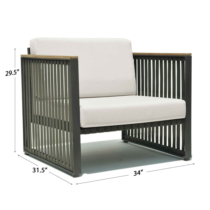 Horizon Armchair with Sunbrella Cushion