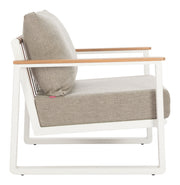 Welt Armchair Taupe & White