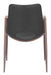Desi Dining Chair (Set of 2) Black & Walnut
