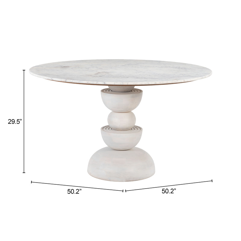Astri Dining Table Whitewashed