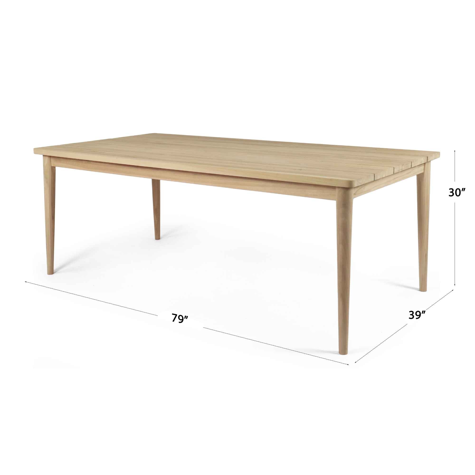 Calixto Rectangular Teak Dining Table