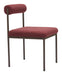 Livorno Dining Chair Red & Bronze