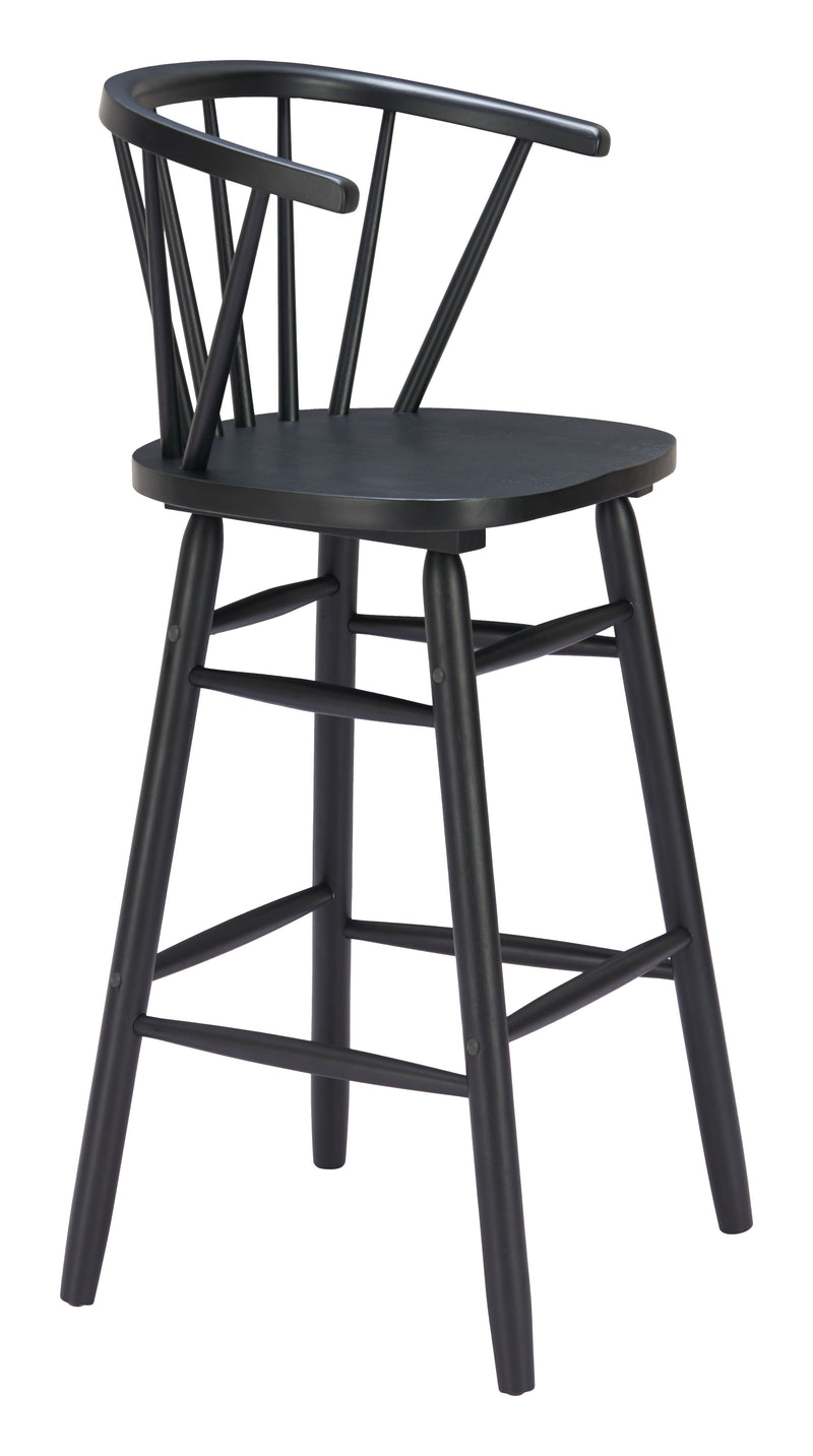 Stenger Barstool (Set of 2) Black