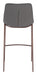 Magnus Barstool (Set of 2) Slate Gray & Walnut