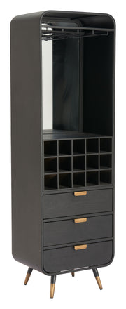 Magara Bar Cabinet Black