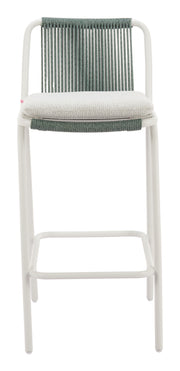 Luft Barstool (Set of 2) White & Green