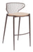 Silues Barstool (Set of 2) Taupe & Brown