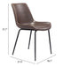 Byron Dining Chair (Set of 2) Brown