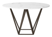 Tintern Dining Table White & Antique Bronze