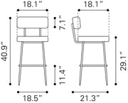 Blanca Barstool (Set of 2) Ivory