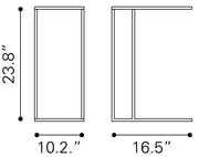 Atom Side Table Black