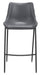 Magnus Barstool (Set of 2) Dark Gray & Black