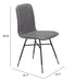 Var Dining Chair (Set of 2) Gray