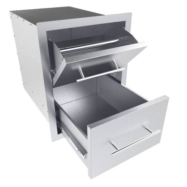 Texan Series 16 Inch Paper Towel Holder Drawer Combo