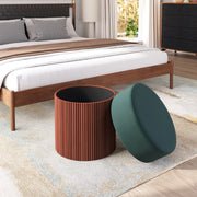 Boto Storage Ottoman Green
