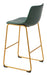 Augusta Barstool (Set of 2) Green & Gold
