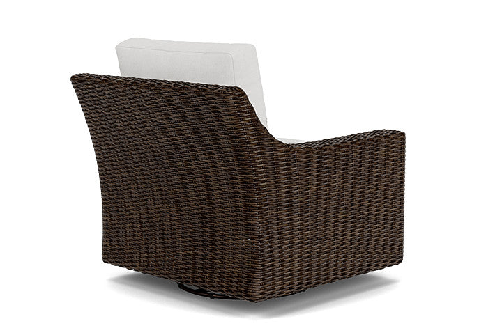 Mesa Swivel Glider Lounge Chair in Pecan Finish
