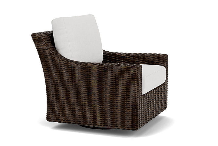 Mesa Swivel Glider Lounge Chair in Pecan Finish