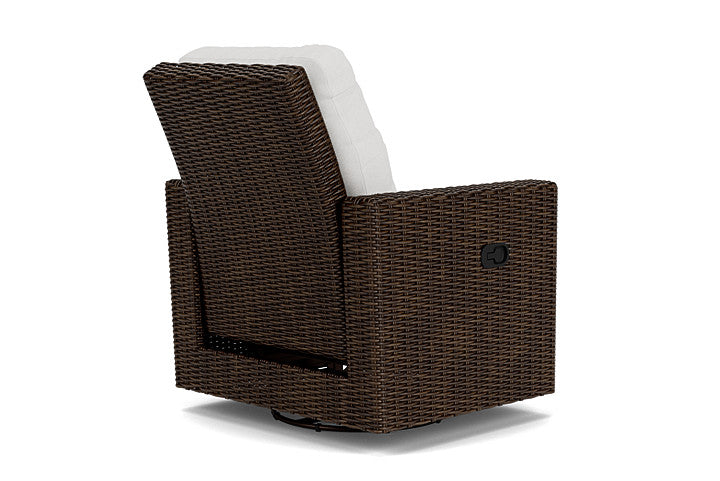 Mesa Swivel Glider Recliner in Pecan Finish
