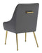 Maxine Dining Chair Gray & Gold