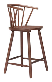 Stenger Counter Stool (Set of 2) Walnut