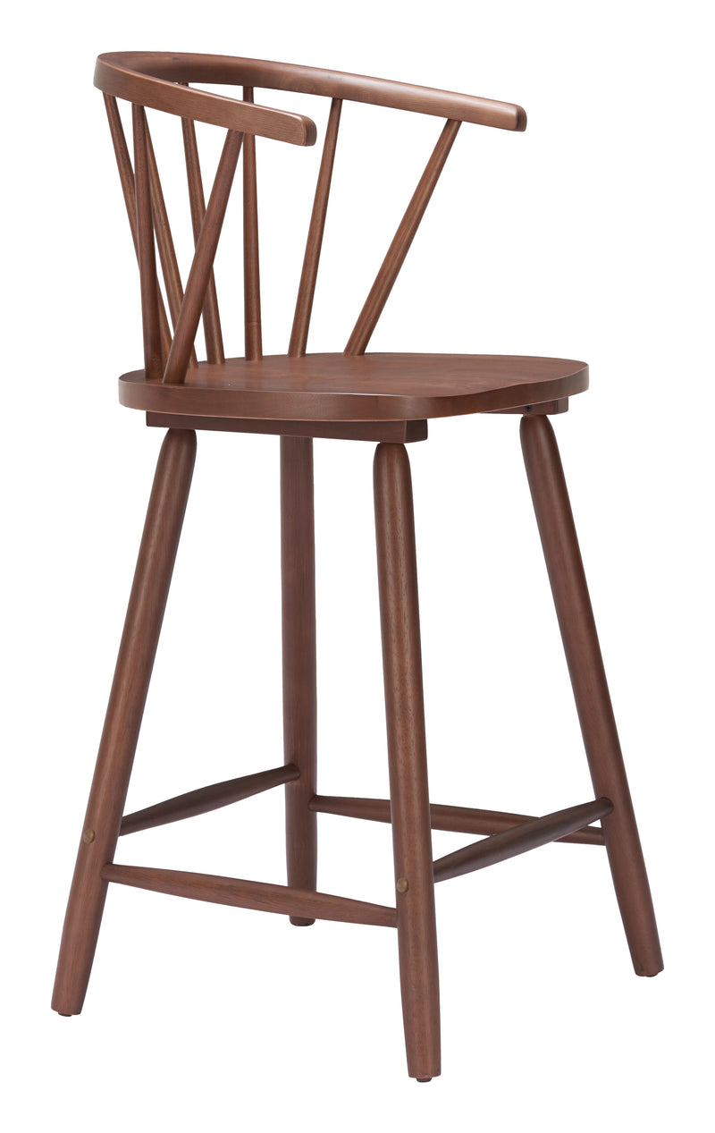 Stenger Counter Stool (Set of 2) Walnut