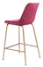 Tony Counter Stool Red & Gold