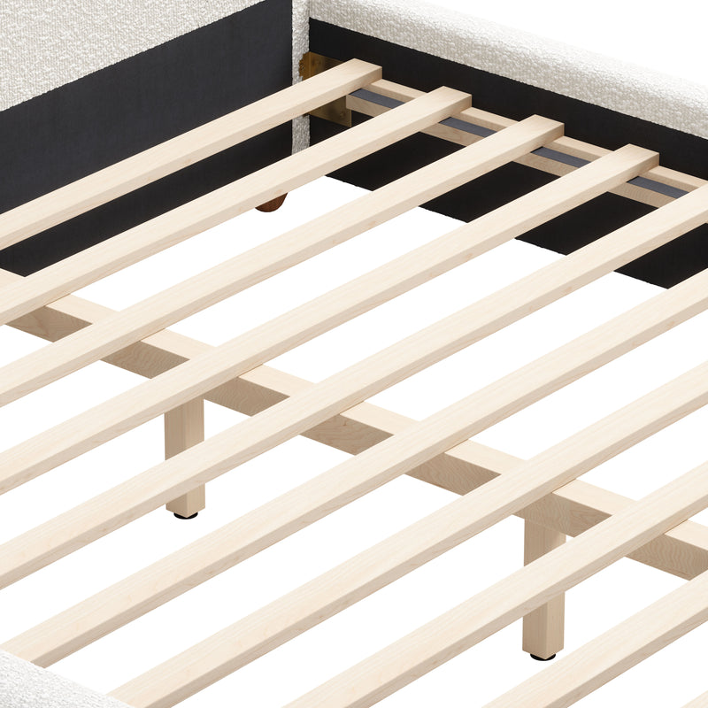 Baris Queen Bed Ivory