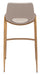 Desi Barstool (Set of 2) Beige & Gold