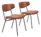 Charon Dining Chair (Set of 2) Vintage Brown