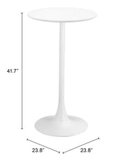 Auray Bar Table White
