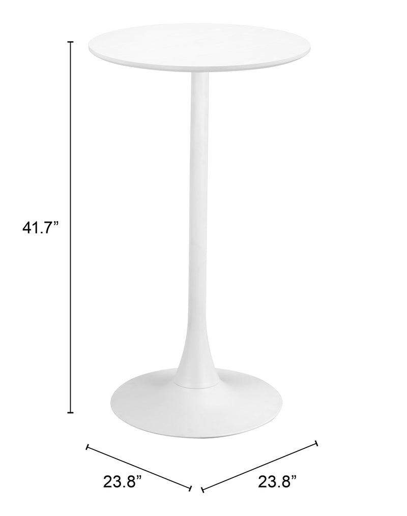 Auray Bar Table White