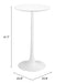 Auray Bar Table White