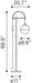 Waterloo Floor Lamp White & Bronze