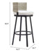 Midnight Wave Barstool White