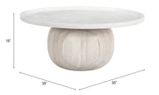 Savona Coffee Table White & Whitewashed