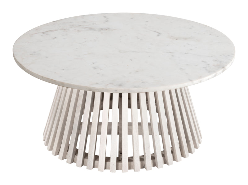 Mazara Coffee Table White & Whitewashed