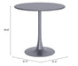 Soleil Dining Table Gray