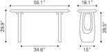 Arasan Console Table Black