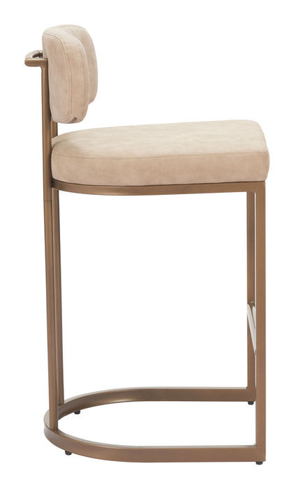 Velar Counter Stool (Set of 2) Beige