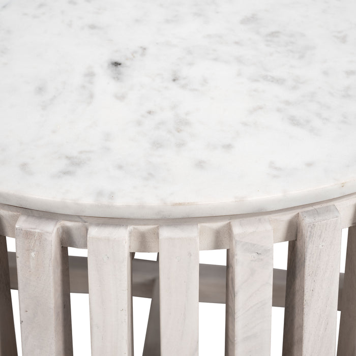 Cyprus Coffee Table White & Whitewashed