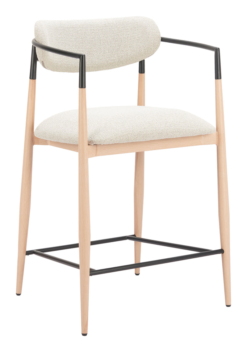 Equinox Counter Stool Oyster Gray & Natural