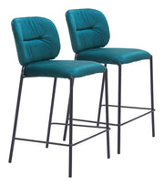 Plat Counter Stool (Set of 2) Green
