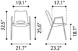 Desi Dining Chair (Set of 2) Beige & Gold