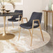 Desi Dining Chair (Set of 2) Black & Gold